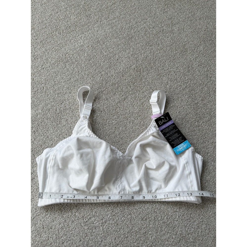 Bali Classic Support White Wirefree Bra Cool Comfort 40D DF3036 New With Tags